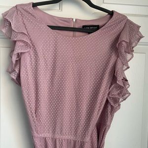 Lane Bryant. Size 18/20. Lilac lace flutter sleeve dress. NWT.